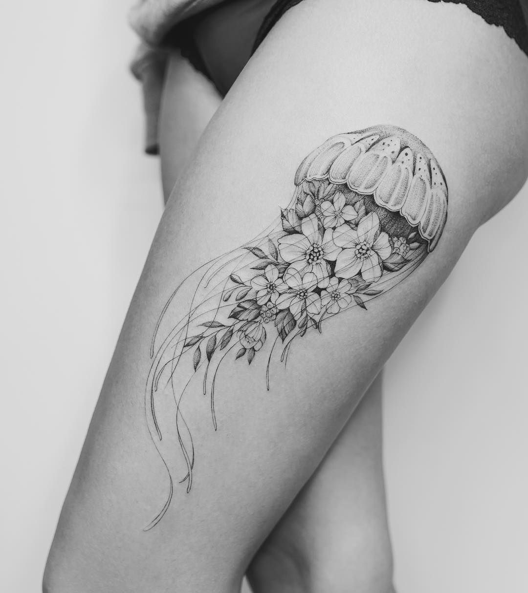 Фото татуировок медуза