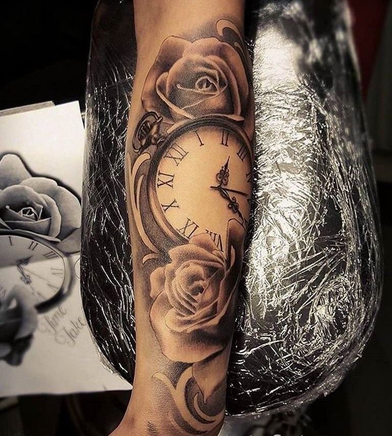Роза и часы