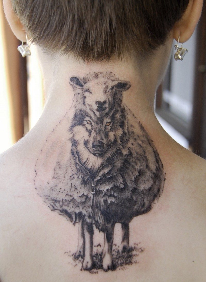Татуировки животных для девушек