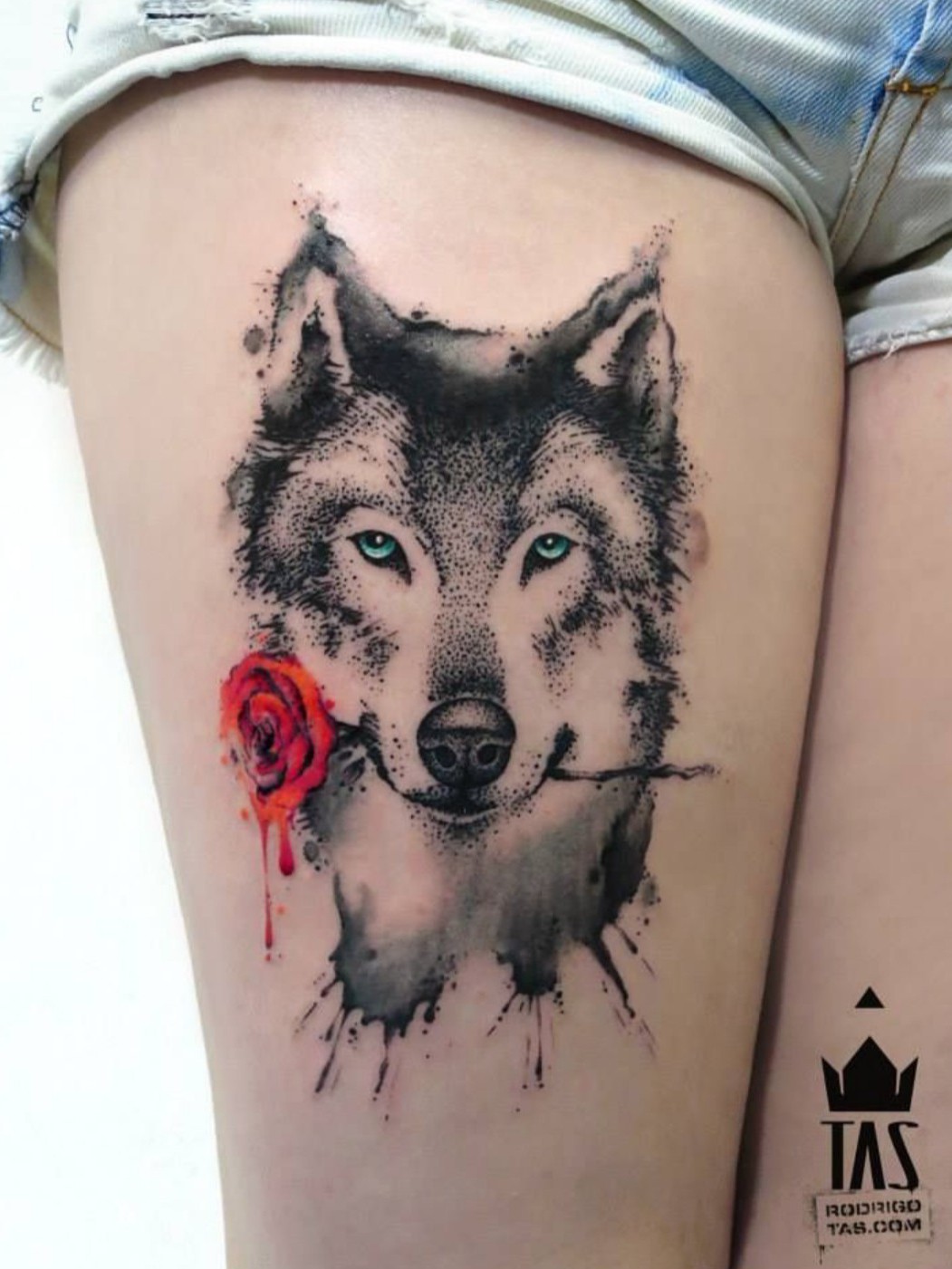татуировки для девушек на руке волчицы